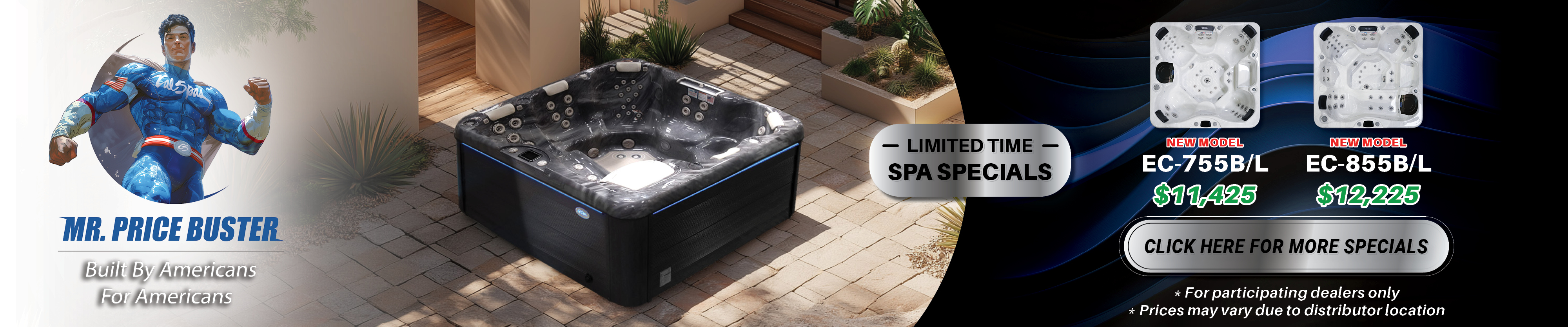 Calspas hot tub being used in a family setting - Charleston